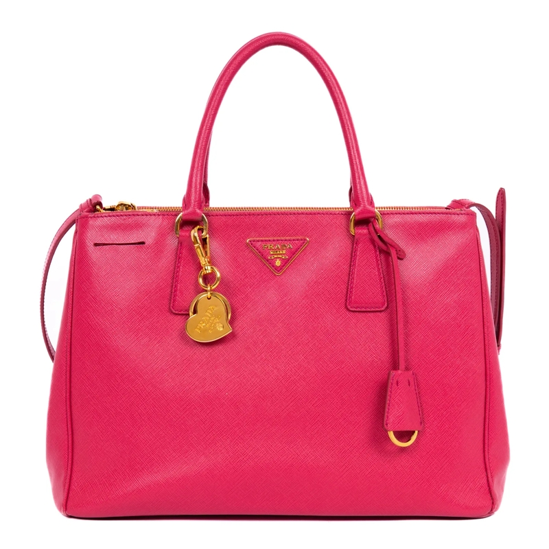 Prada Crossbody Bag Saffiano Lux Tote pink