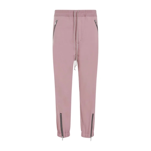 Rick Owens Pantalon de jogging Tectuatl Track Dusty Pink Cotton Pants Pink