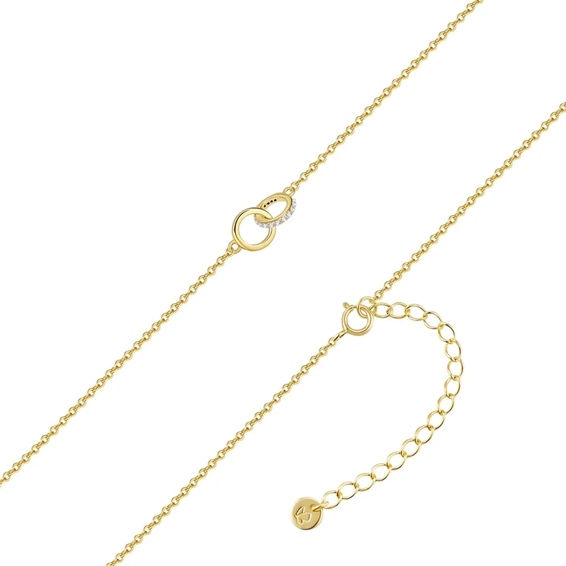 Glanzstücke München Mittellange Halskette Sterling Silber Halskette gold(Image 3)