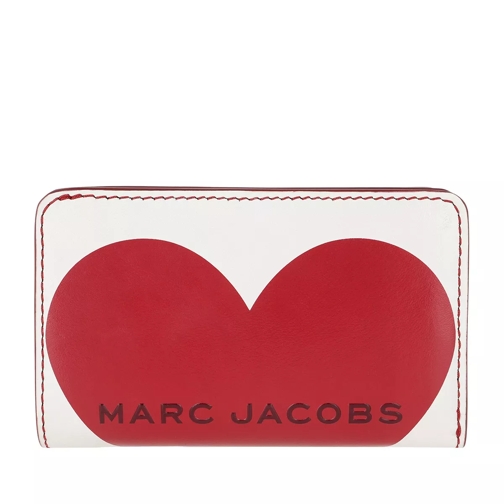 Marc Jacobs Heart Zip Around Wallet Leather Cotton Multi Bi-Fold Portemonnaie