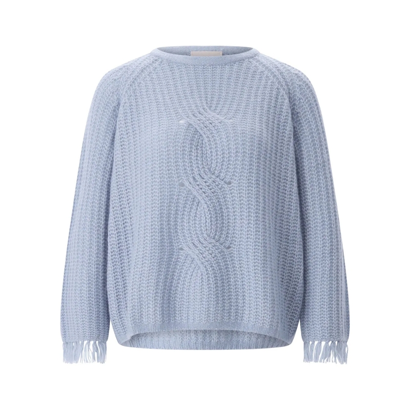 Hemisphere Pullover Pullover aus Kaschmir & Baumwolle blau