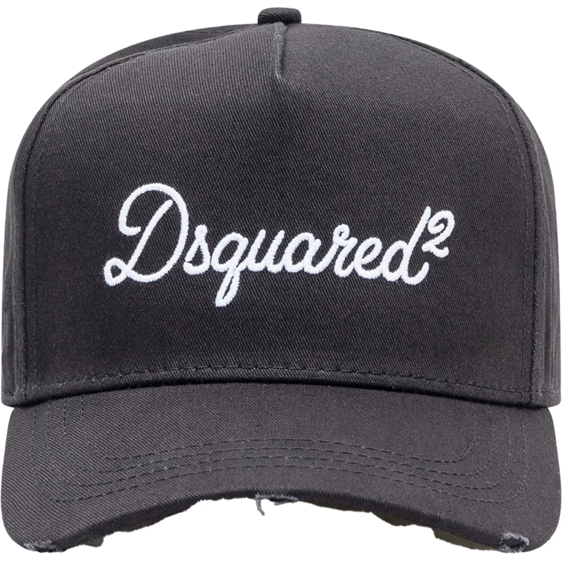 Dsquared2 Mütze Cappellino Baseball con Ricamo Frontale dunkelgrau