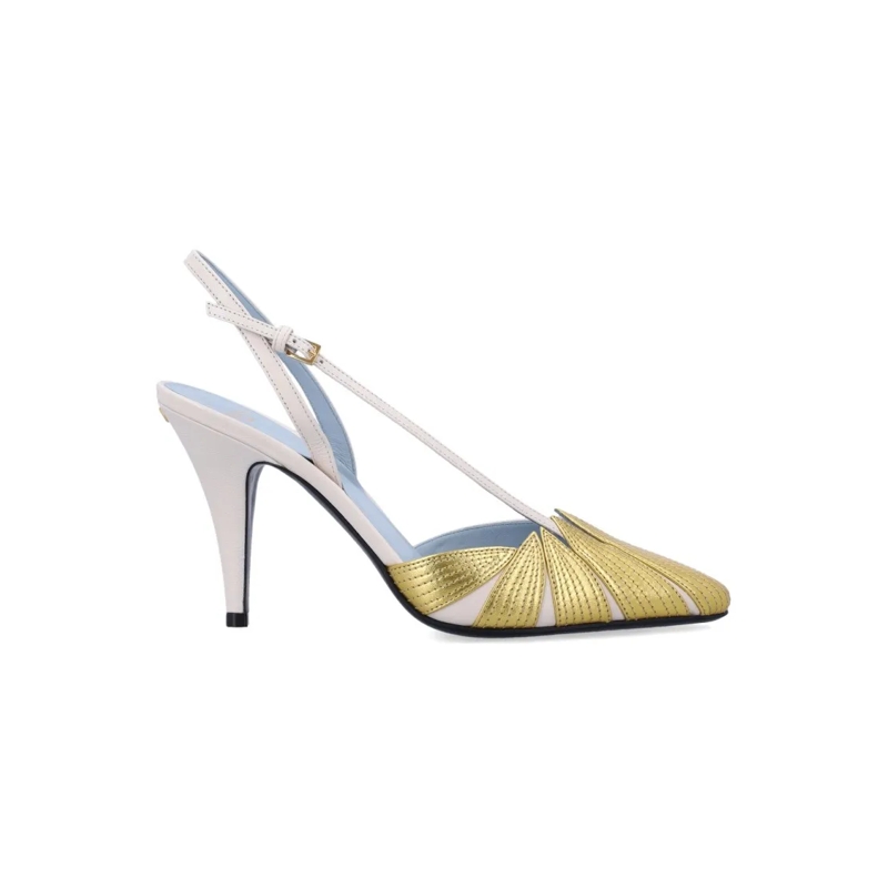 Valentino Garavani Pumps Foliefoliage Slingback Pumps White