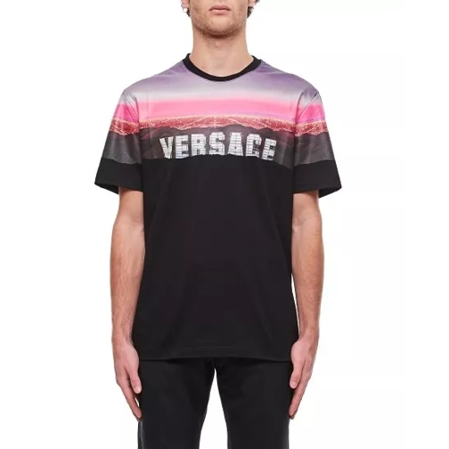 Versace Versace Hills Cotton T-Shirt Black 