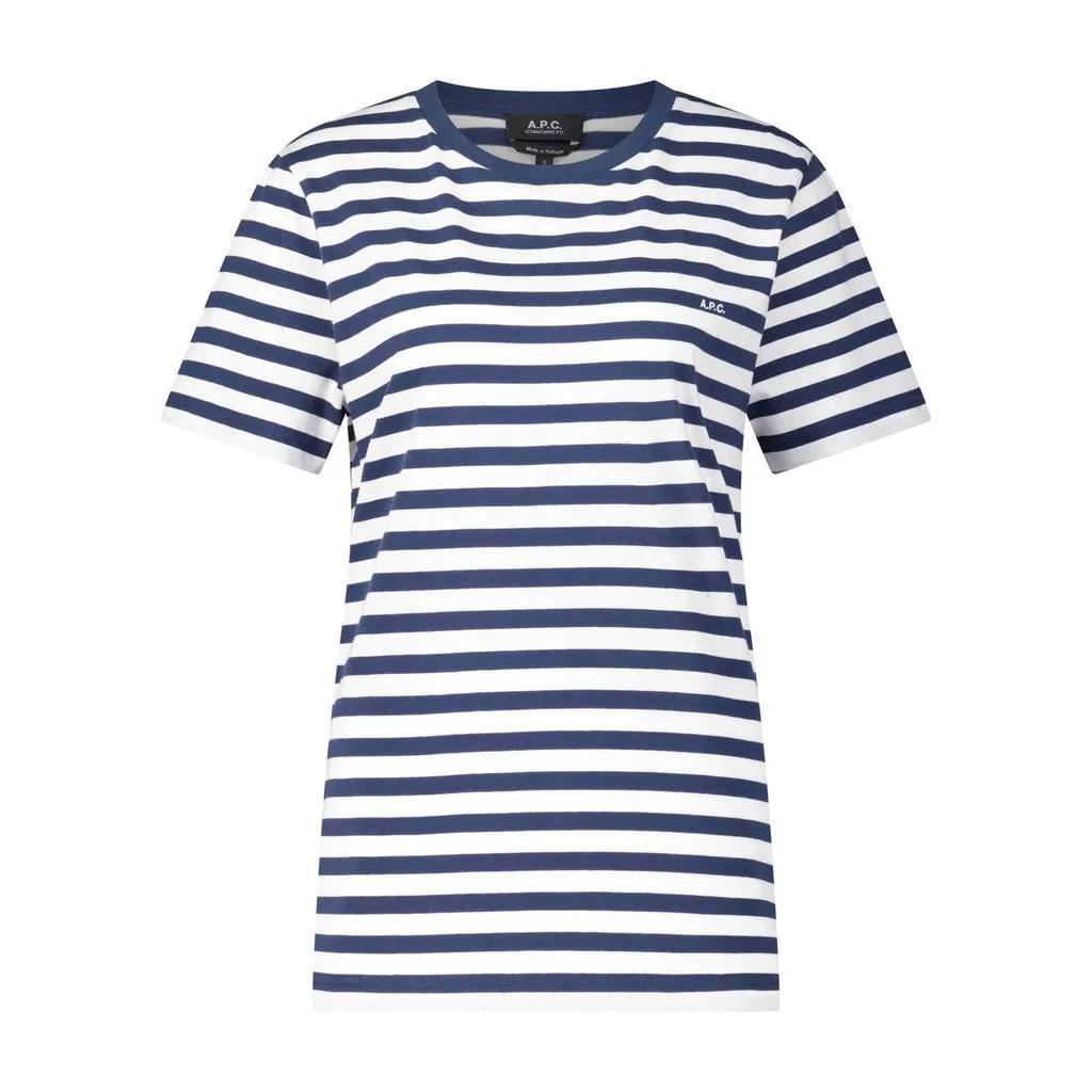 A.P.C. - Gestreiftes T-Shirt - Größe XXS - blau