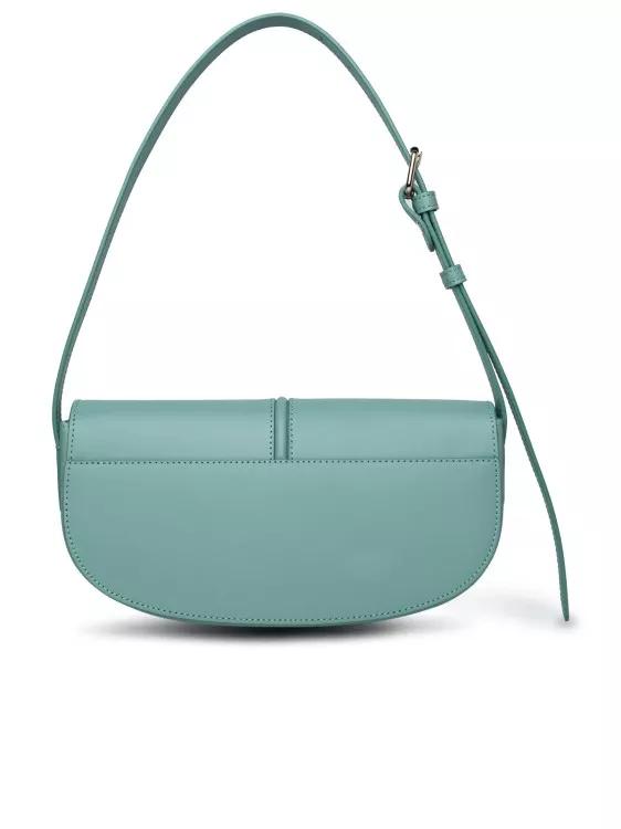 A.P.C. Shoppers Betty Bag In Green Leather in groen