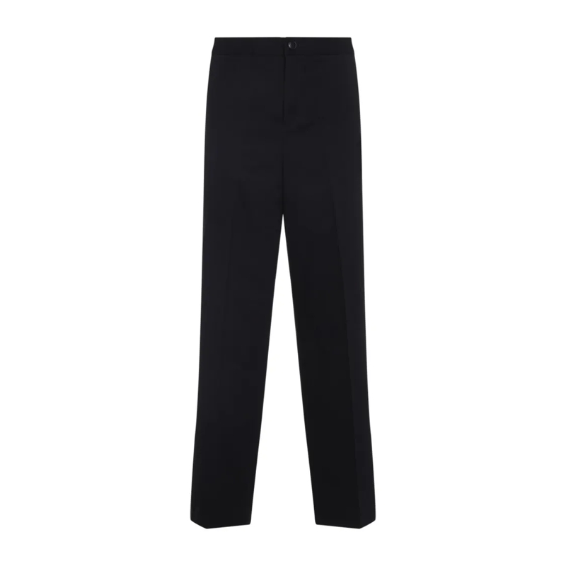 Casablanca Anzugshose Tailored Fit Black Trousers With Classic Waistband Black