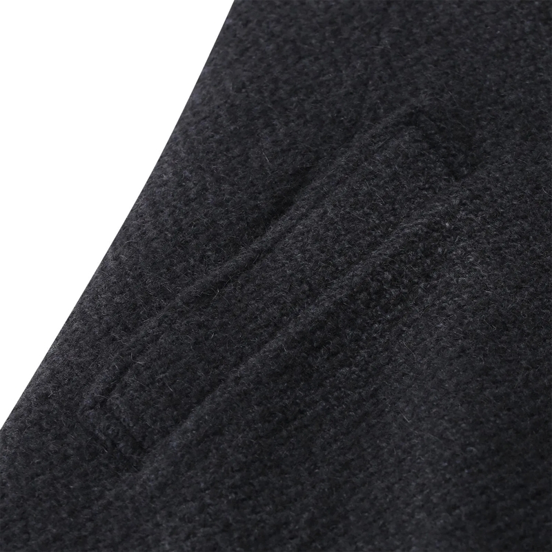 GMS-75 Wollen jas Wollmantel mit Pelzfutter blau(Image 5)