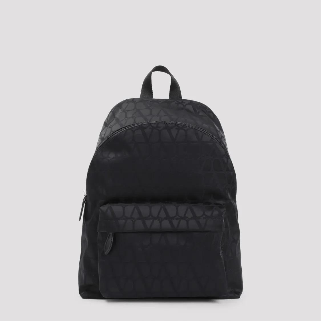 VALENTINO Rucksäcke - Black Polyester Backpack - Gr. unisize - in Schwarz - für Damen