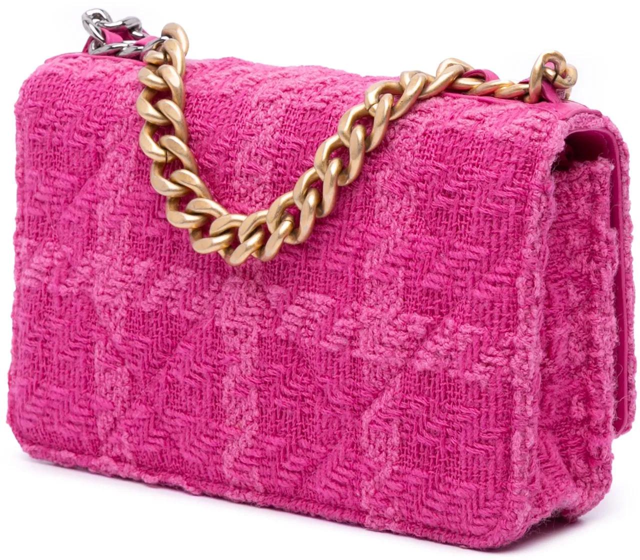 Thumbnail - Chanel Hobo Bags - 2019 Tweed 19 Wallet On Chain - Gr. unisize - in Gold - für Damen
