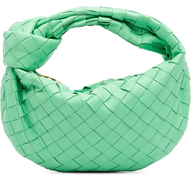 Bottega Veneta Schultertasche Mini Nappa Intrecciato Jodie grün