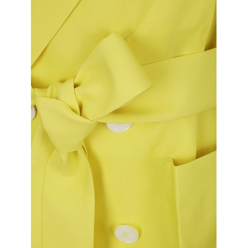 Setchu Blazer Double-Breasted Wool Jacket Yellow (Image 3)
