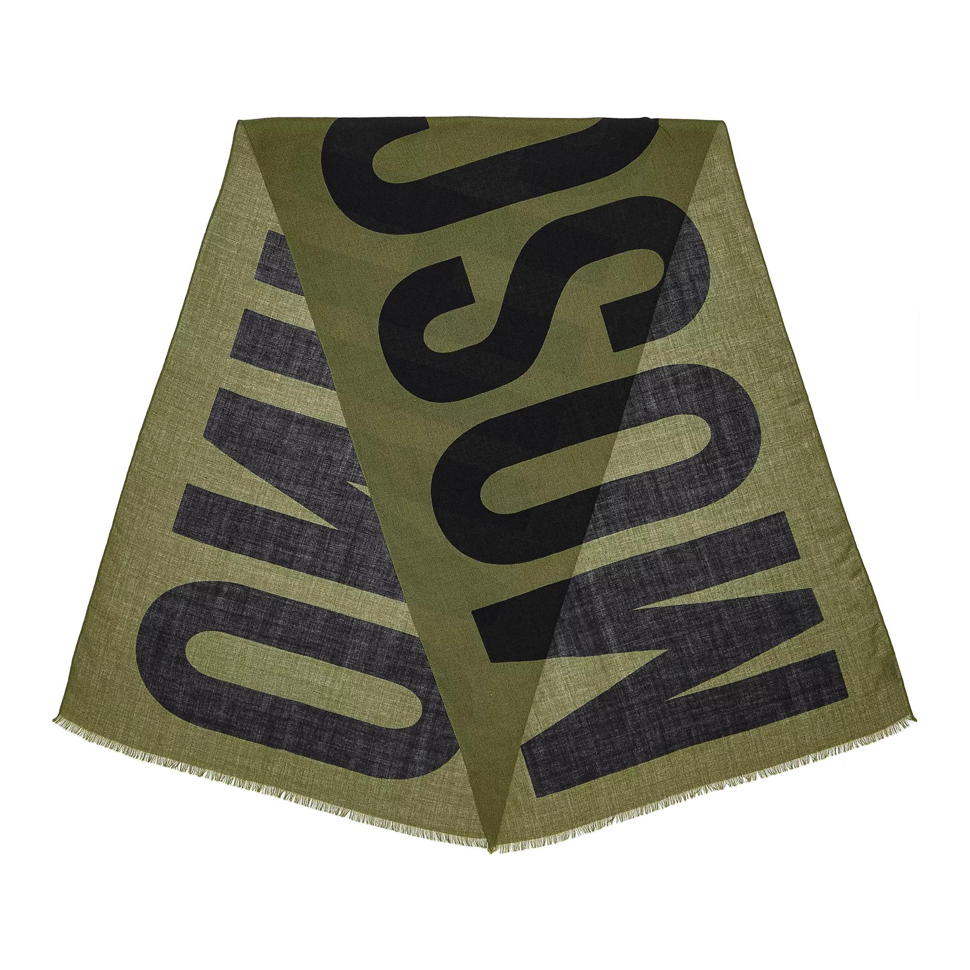 Moschino Scarf 55X190 cm Green | Leichter Schal