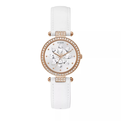 Guess Ladies Watch Trend Genuine Leather Rose Gold Tone Dresswatch