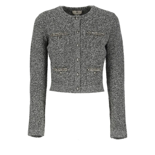 Elisabetta Franchi Vest Wool Cardigan Grey