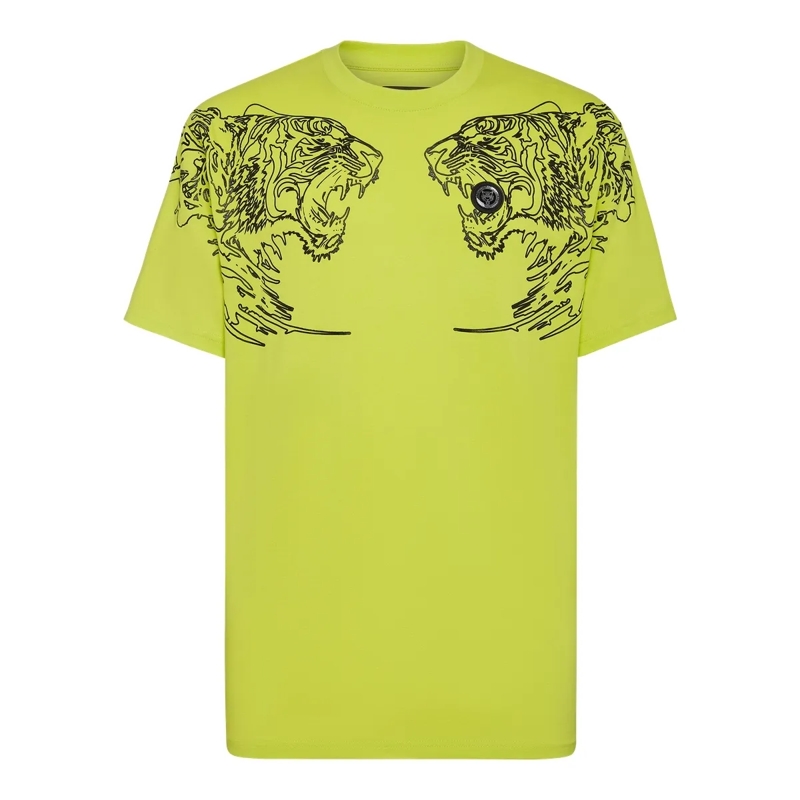 Plein Sport T-Shirt T-Shirt Tiger gelb