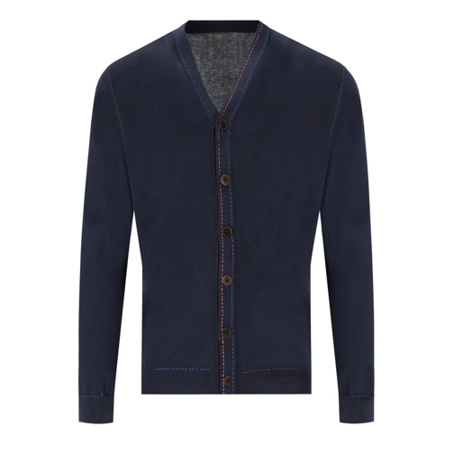 Bob Vest BOB SPOKE DUNKELBLAUER CARDIGAN blau