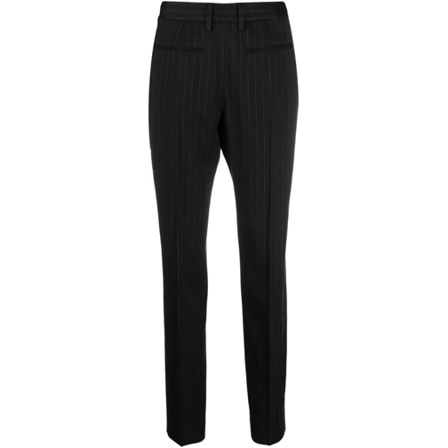 MM6 Maison Margiela Pantalon décontracté Pinstripe Trousers Black schwarz