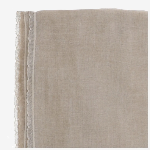 Faliero Sarti Écharpe légère Silk And Cotton Blend Scarf Neutrals (Image 2)