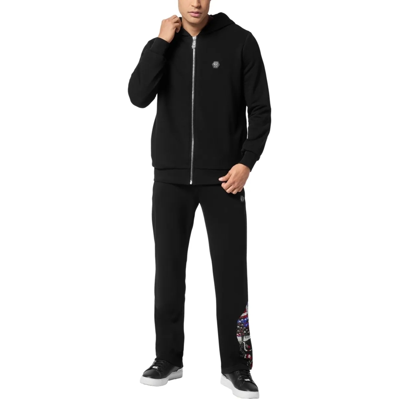 Philipp Plein Top Hoodie Sweatjacket Skull schwarz(Image 4)