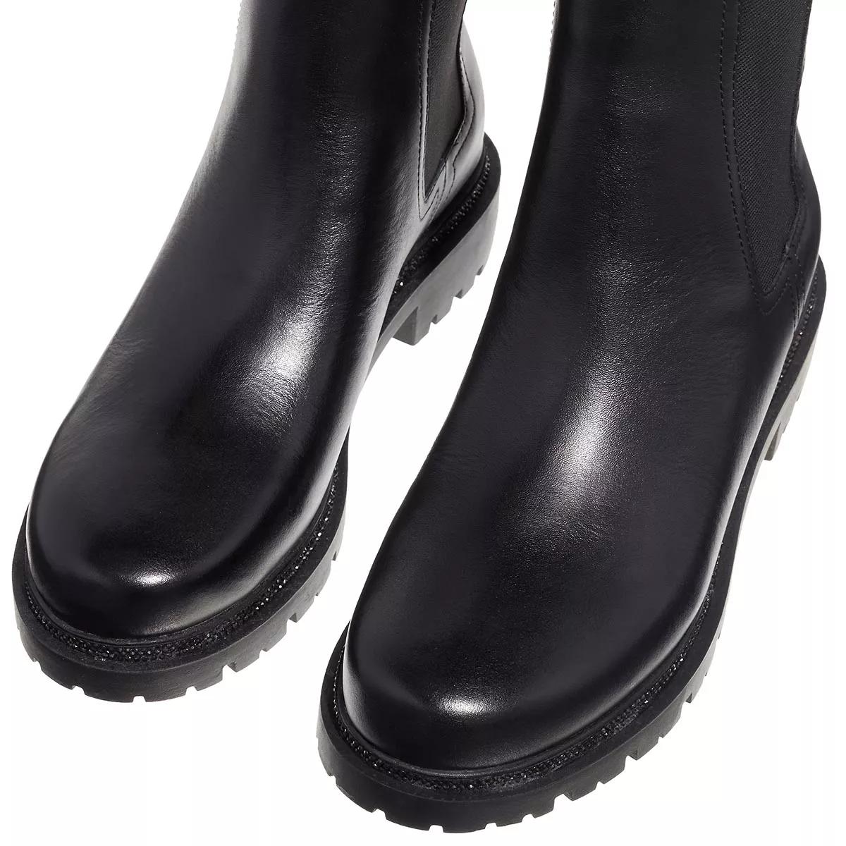 Dkny black outlet leather boots