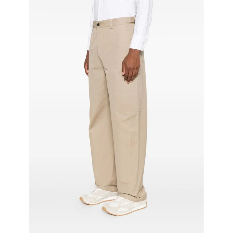 Givenchy Pantalon Cargo Trousers In Cotton Neutrals