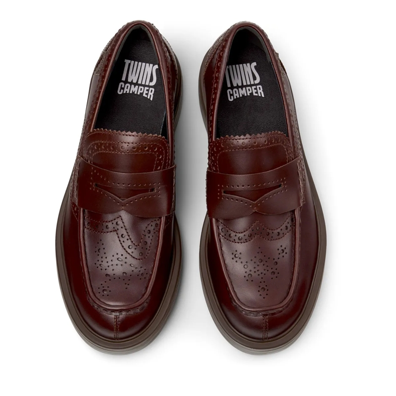 Camper Schnürschuhe Mokassins Dean Twins mittel-braun(Image 5)