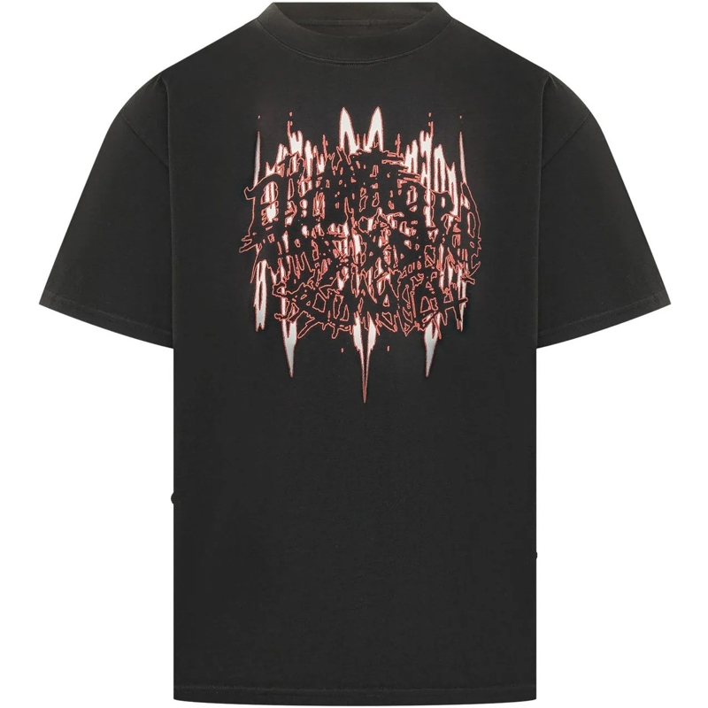 44 Label Group T-Shirt T-shirt con Stampa Grafica Frontale schwarz