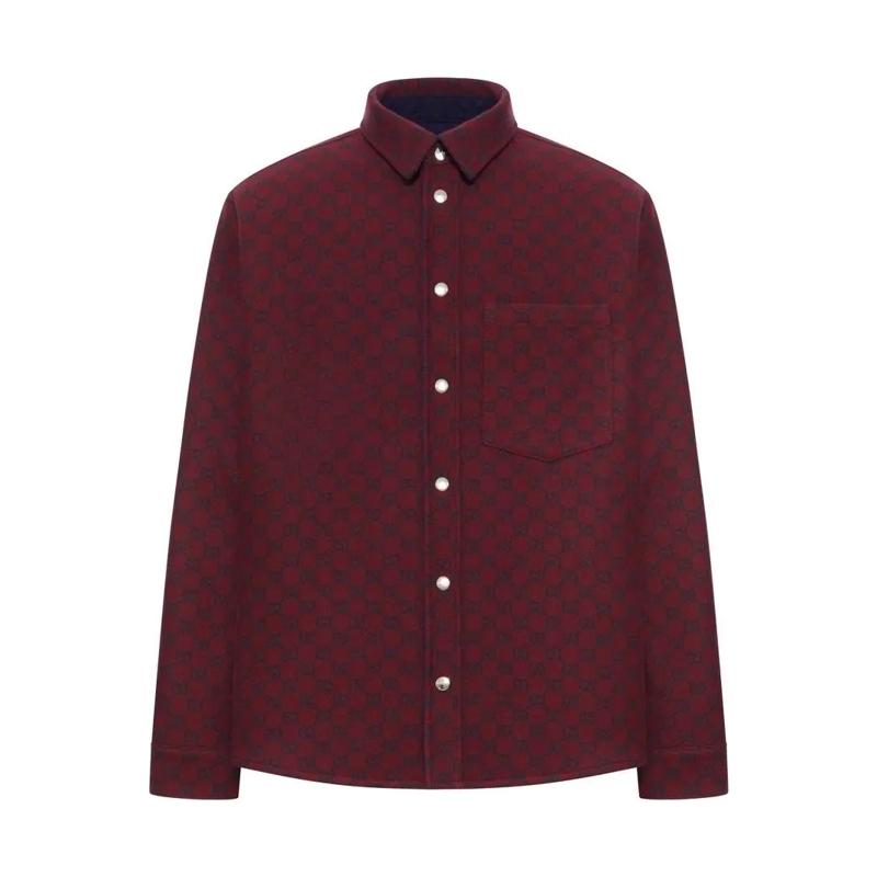 Gucci Hemd Reversible Design Shirt With Classic Collar Black
