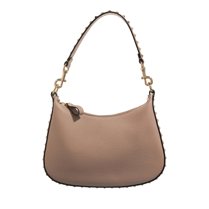 Valentino Garavani Hobo Bag Small Hobo Rockstud Poudre