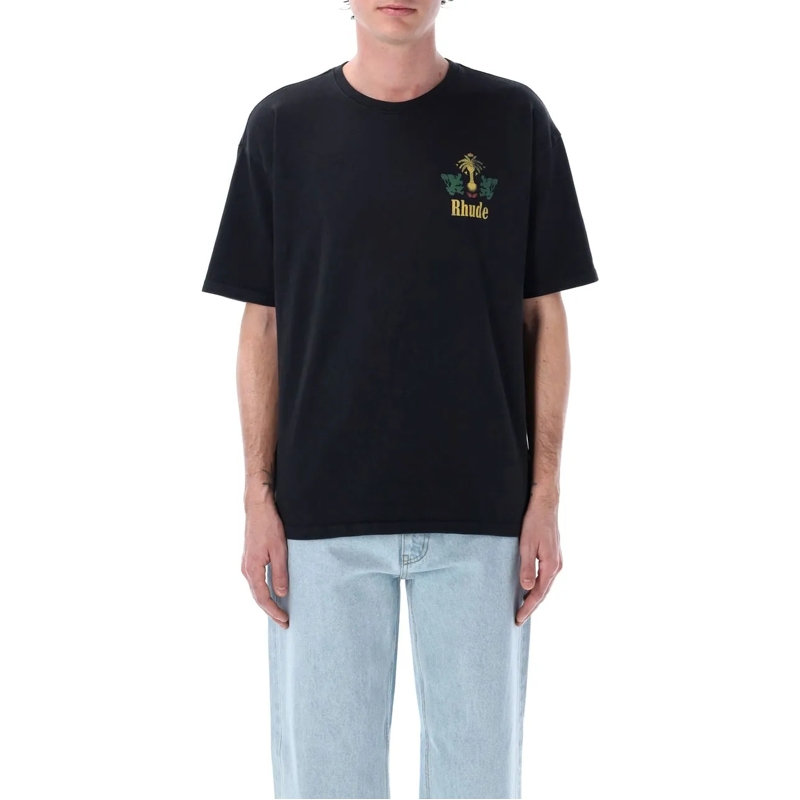 Rhude T-Shirt Tabaco Tee Vintage Black schwarz