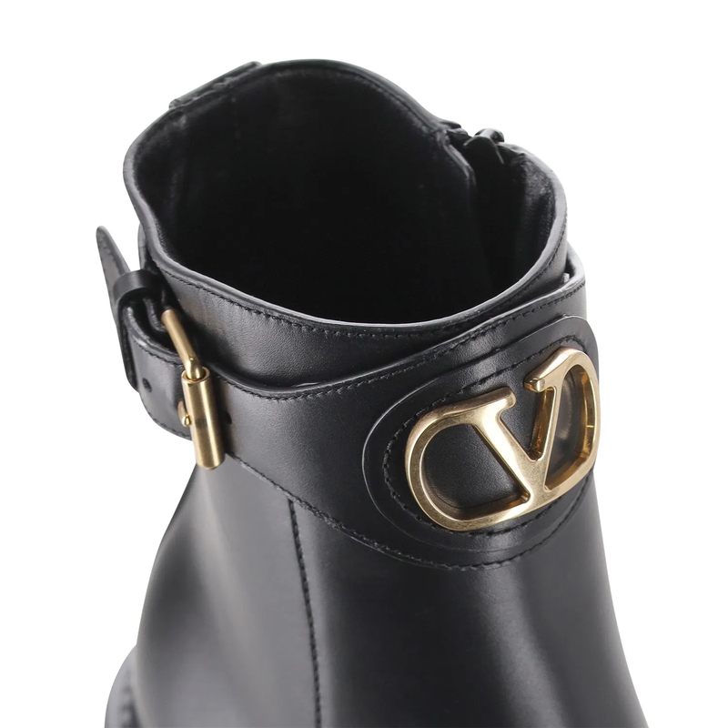 Valentino Garavani Stiefeletten Boots aus Leder schwarz(Image 4)