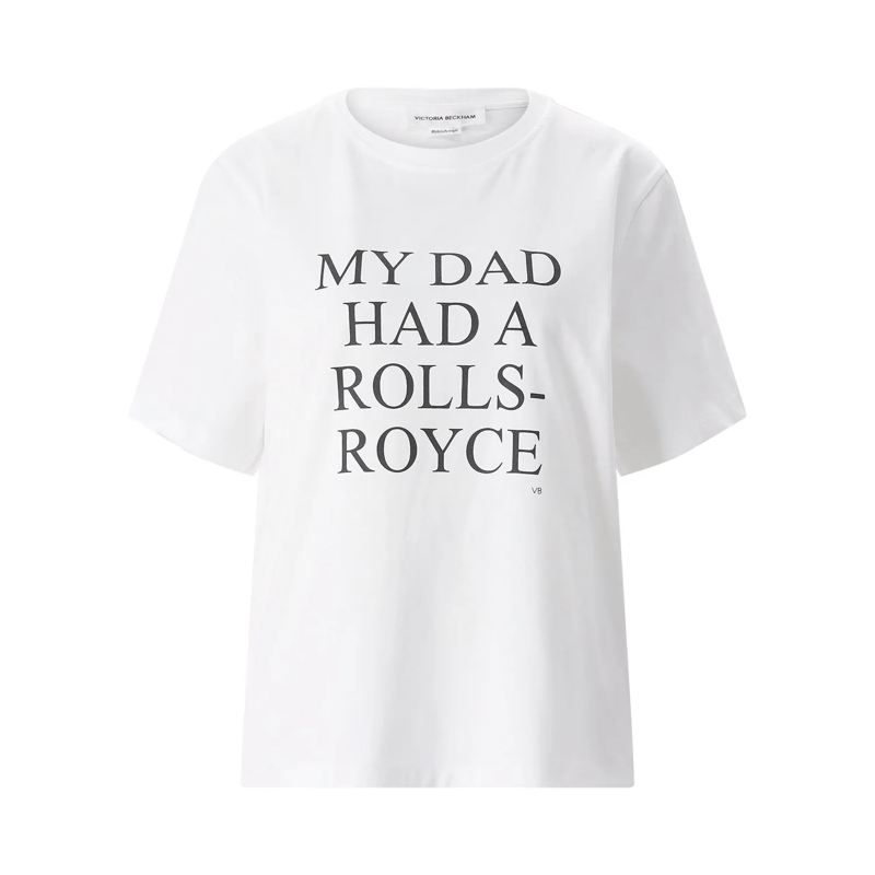 Victoria Beckham T-shirt T-Shirt mit Print weiß