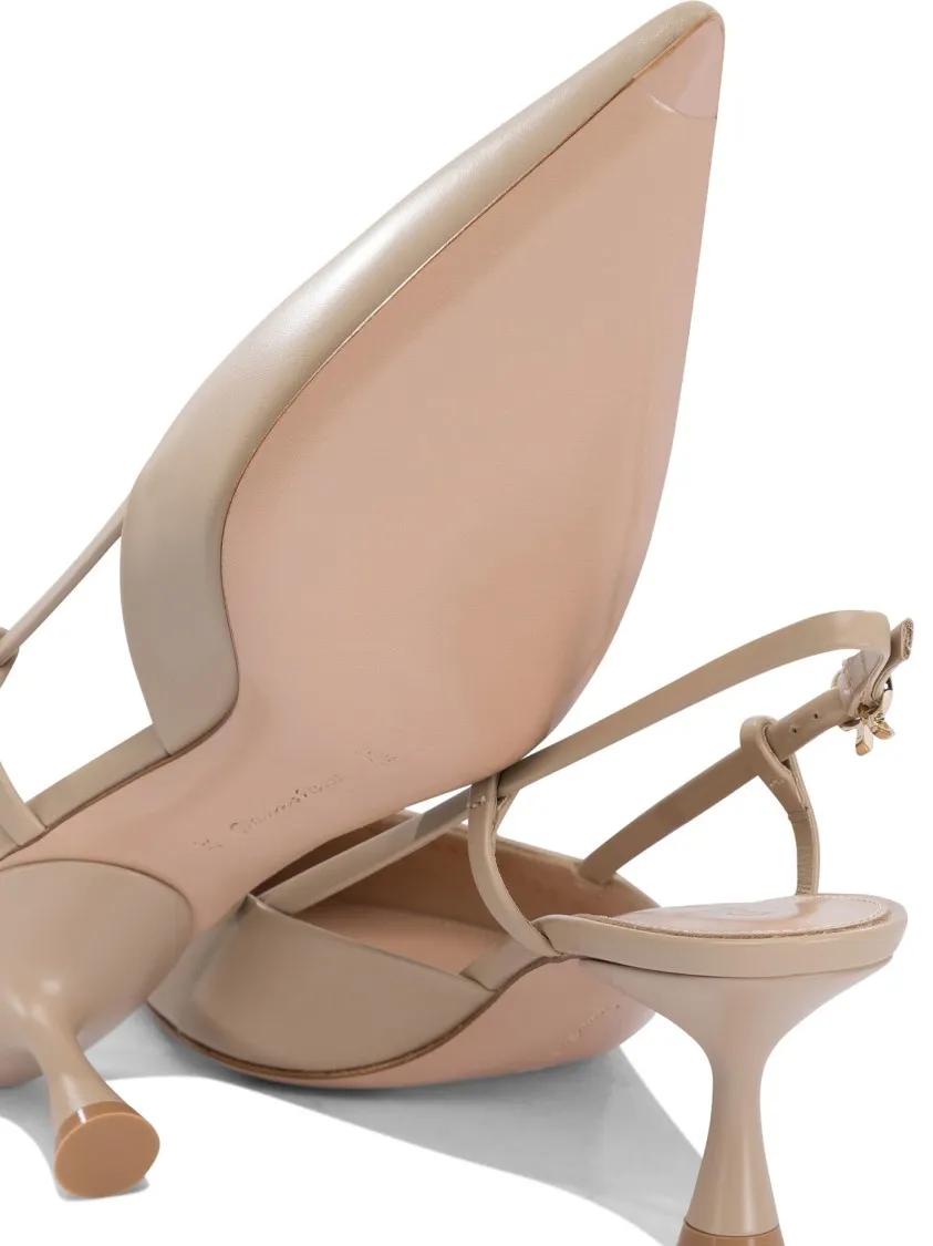 Thumbnail - Gianvito Rossi Hohe Schuhe - Pointed Toe Slingback Pumps - Gr. 37 (EU) - in Beige - für Damen