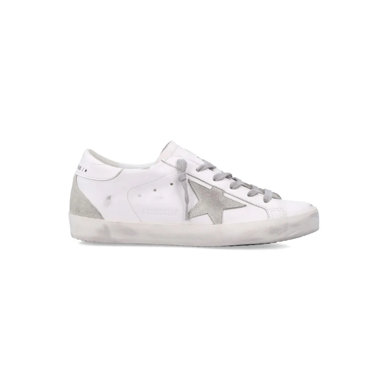 Golden Goose Lage-top sneaker Super-Star Bio Low-Top Sneakers With Suede Star De White