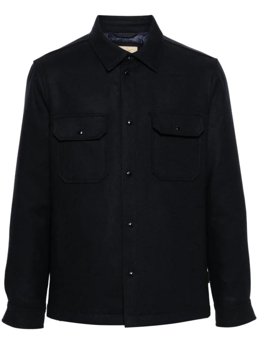 Woolrich - Shirt With Logo - Größe XL - schwarz