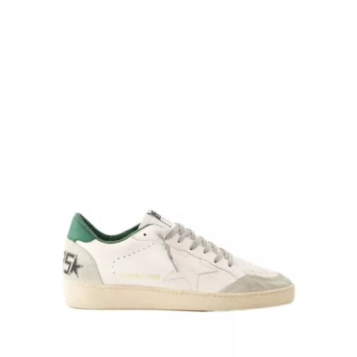 Golden Goose Ball Star Sneakers - Leather - White/Green Neutrals sneaker basse