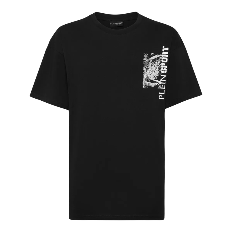 Plein Sport T-Shirt T-Shirt Rundhalsausschnitt Ss Tiger schwarz