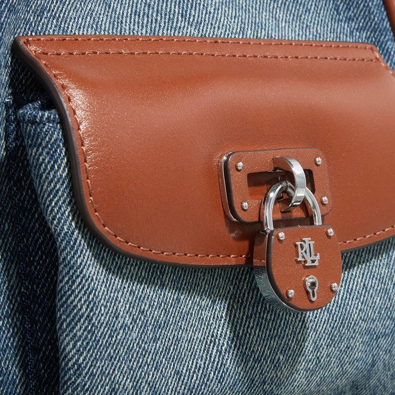 Lauren Ralph Lauren Crossbody Bag Tanner Sm Sh Shoulder Bag Small Oxford Blue/Lauren Tan(Image 5)