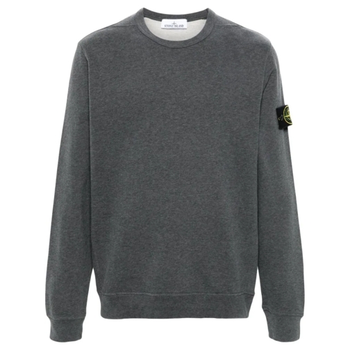 Stone Island Compass-Badge Sweatshirt Grey Sweatshirts