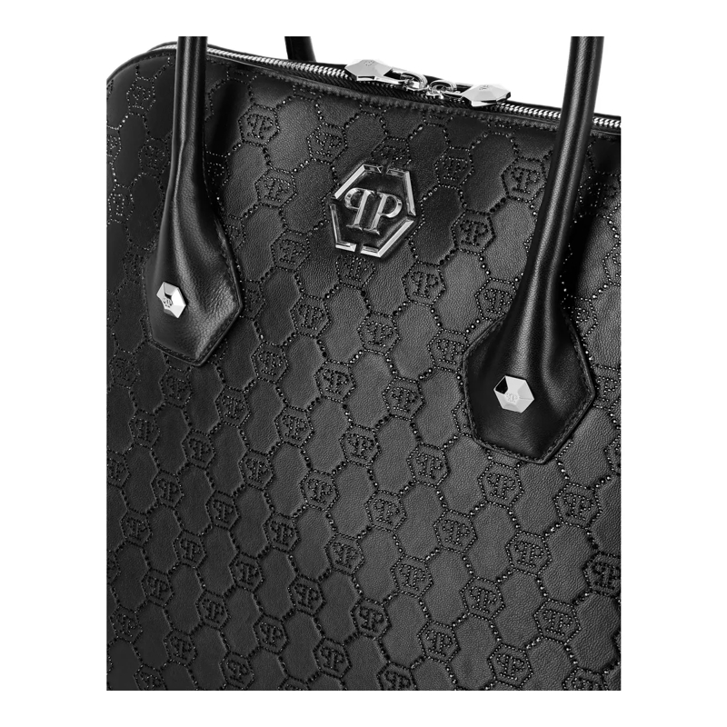 Philipp Plein Schultertasche Umhängetasche Monogram Verziert schwarz(Image 5)