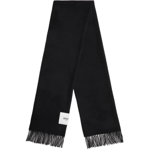 Dondup Wollen Sjaal Dondup Scarfs Black schwarz