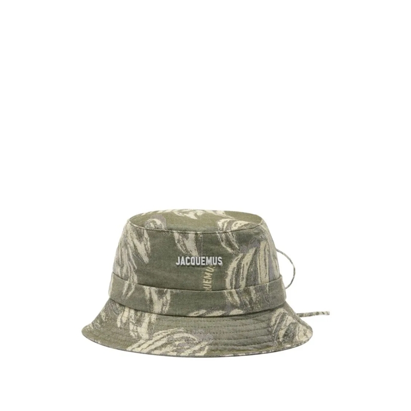 Jacquemus Hut Bucket Hat With Flat Crown Grey