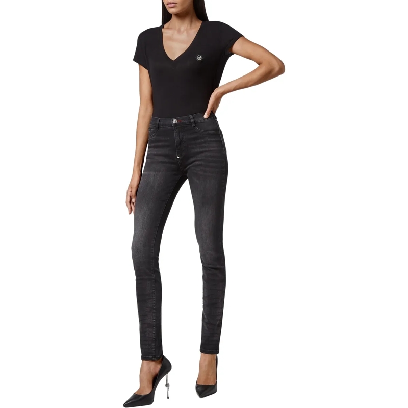 Philipp Plein Skinny-Leg-Jeans Jeggings grau(Image 5)