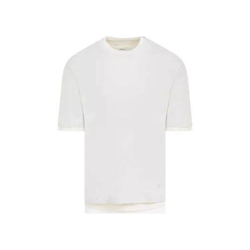 Jil Sander Polar Beige Cotton Kit T-Shirt White 