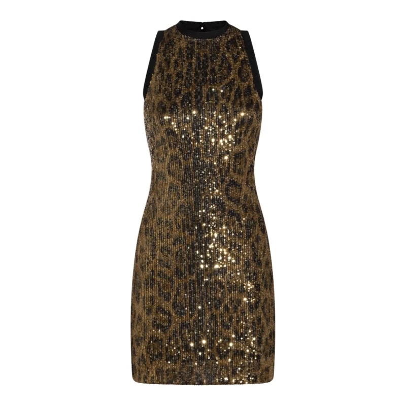 Roberto Cavalli Mini-robe Minimalistic Beige Dress With Graceful Flow Neutrals