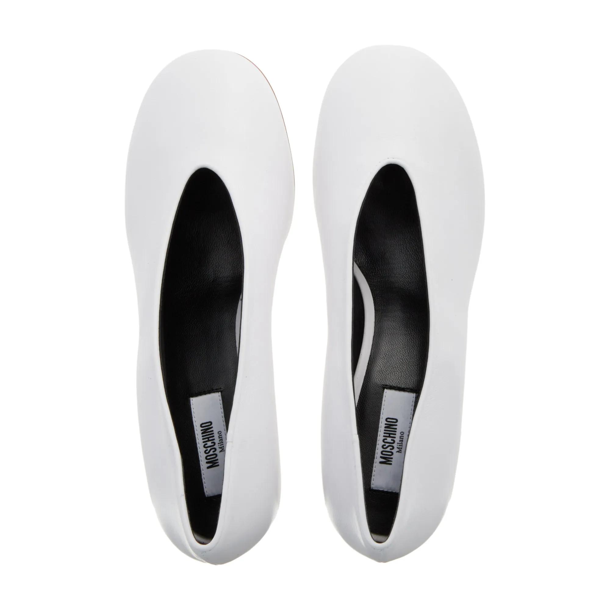 Thumbnail - Moschino Hohe Schuhe - SCARPAD.DK MS16/55 NAPPA BIANCO - Gr. 38 (EU) - in Weiß - für Damen