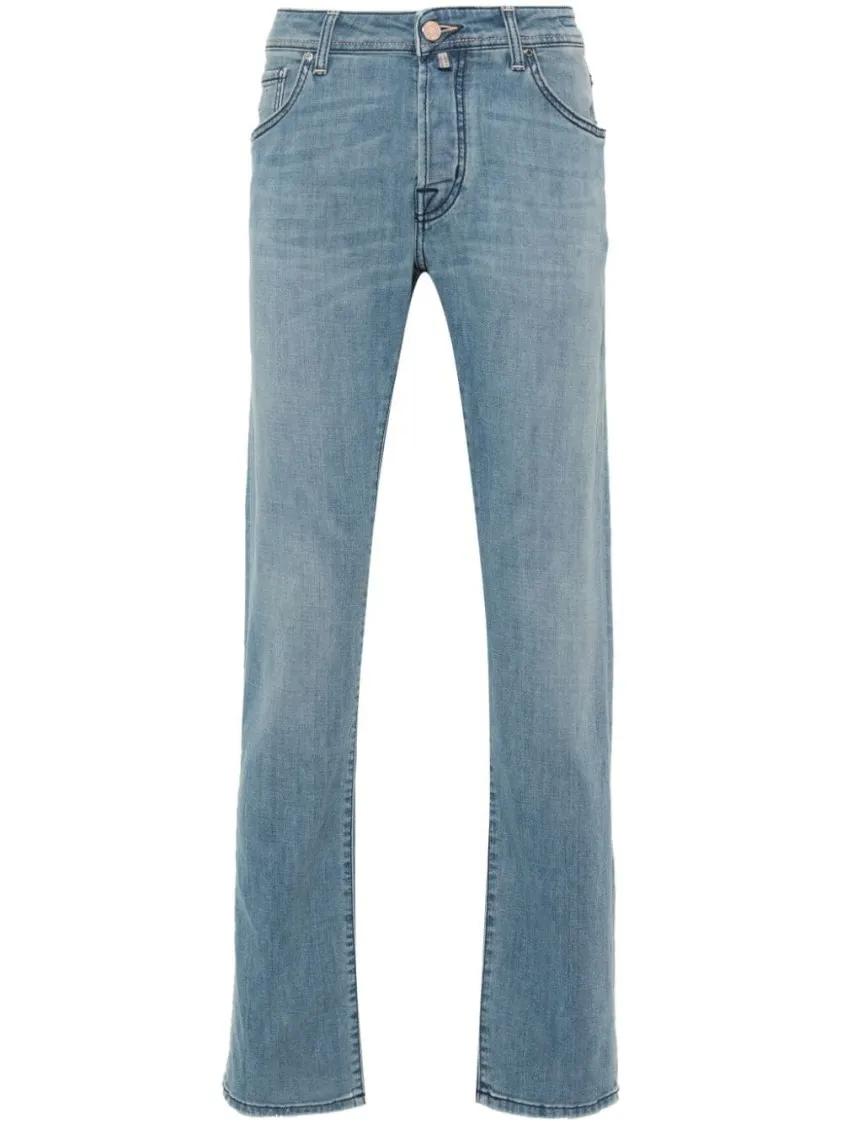 Thumbnail - Jacob Cohen - Light Blue Slim-Cut Nick Jeans - Größe 32 - blau