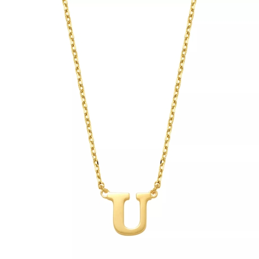 Isabel Bernard Mittellange Halskette Le Marais Chloé 14 Karat Initial Necklace Letter U Gold