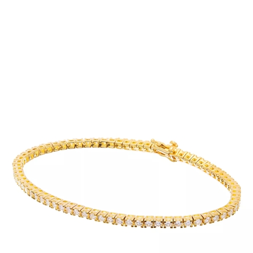BELORO 2,34ct Diamond Tennis Bracelet Yellow Gold Bracelet